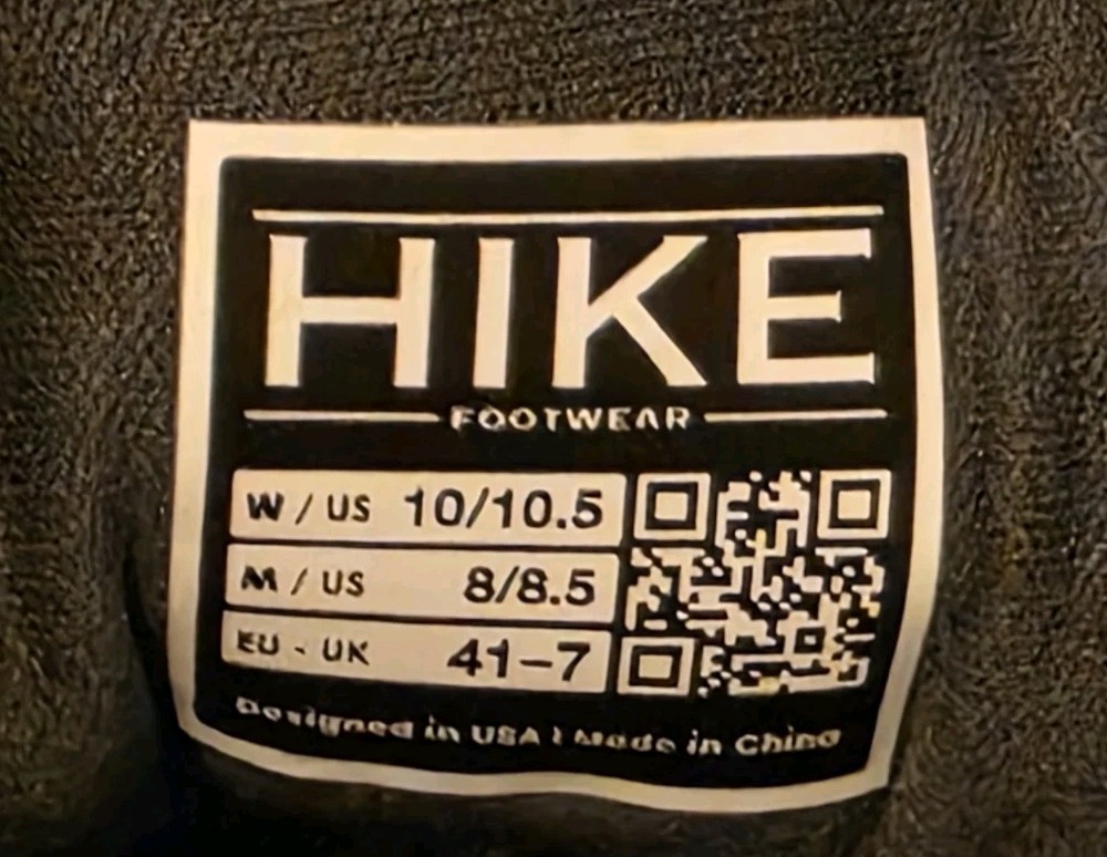 Hike HF Stride Sneaker Barefoot Gray Pink Lace Up EU 41 M 8-8.5 W 10-10.5