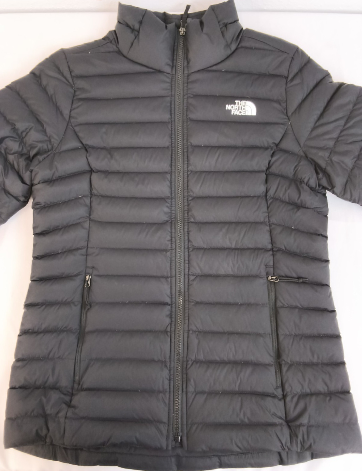 The North Face Pro Down Puffer Jacket Women’s M Black 700FP Mock Neck #W4929
