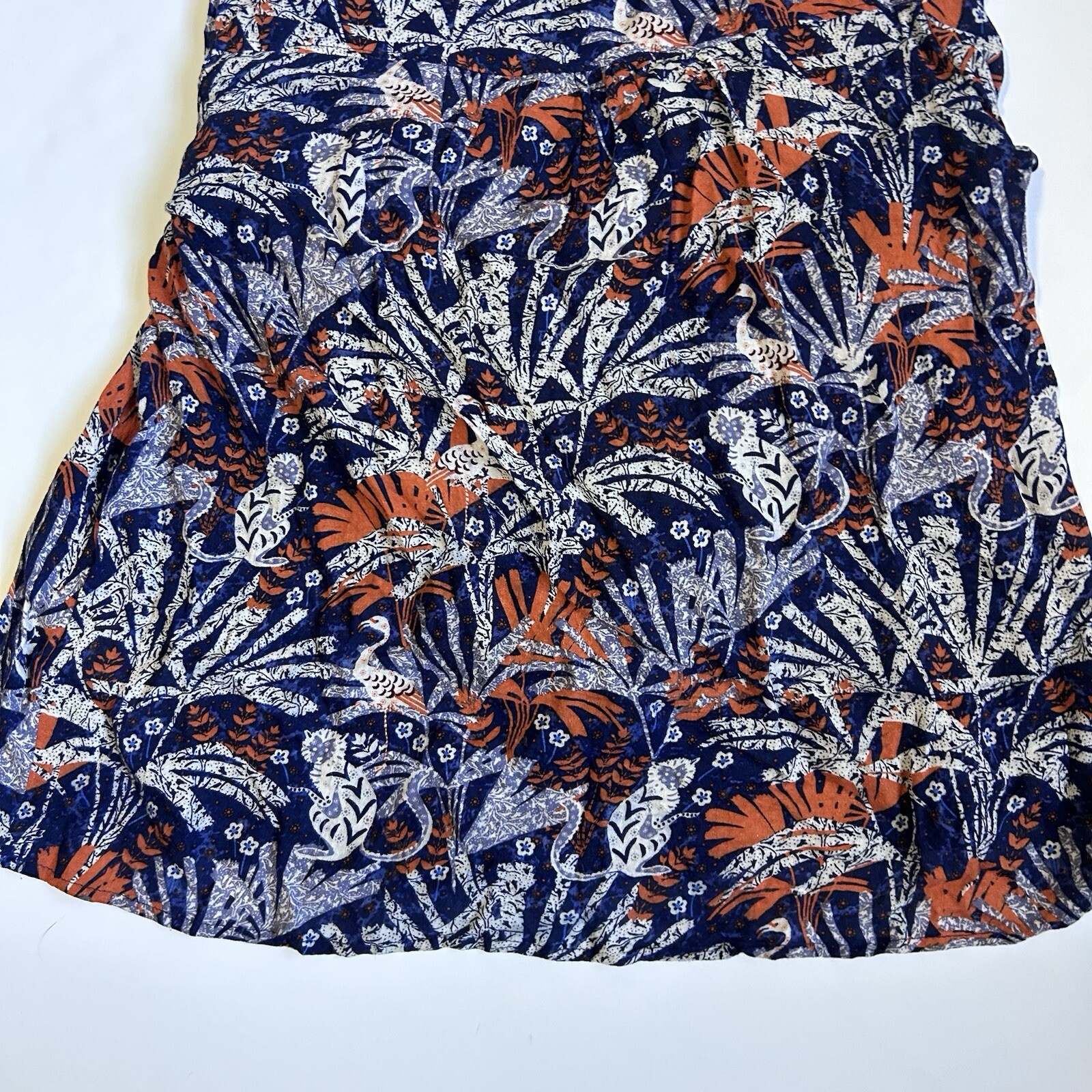 Anthropologie Maeve Cathy Jungle Print Pleated Blouse Size Small
