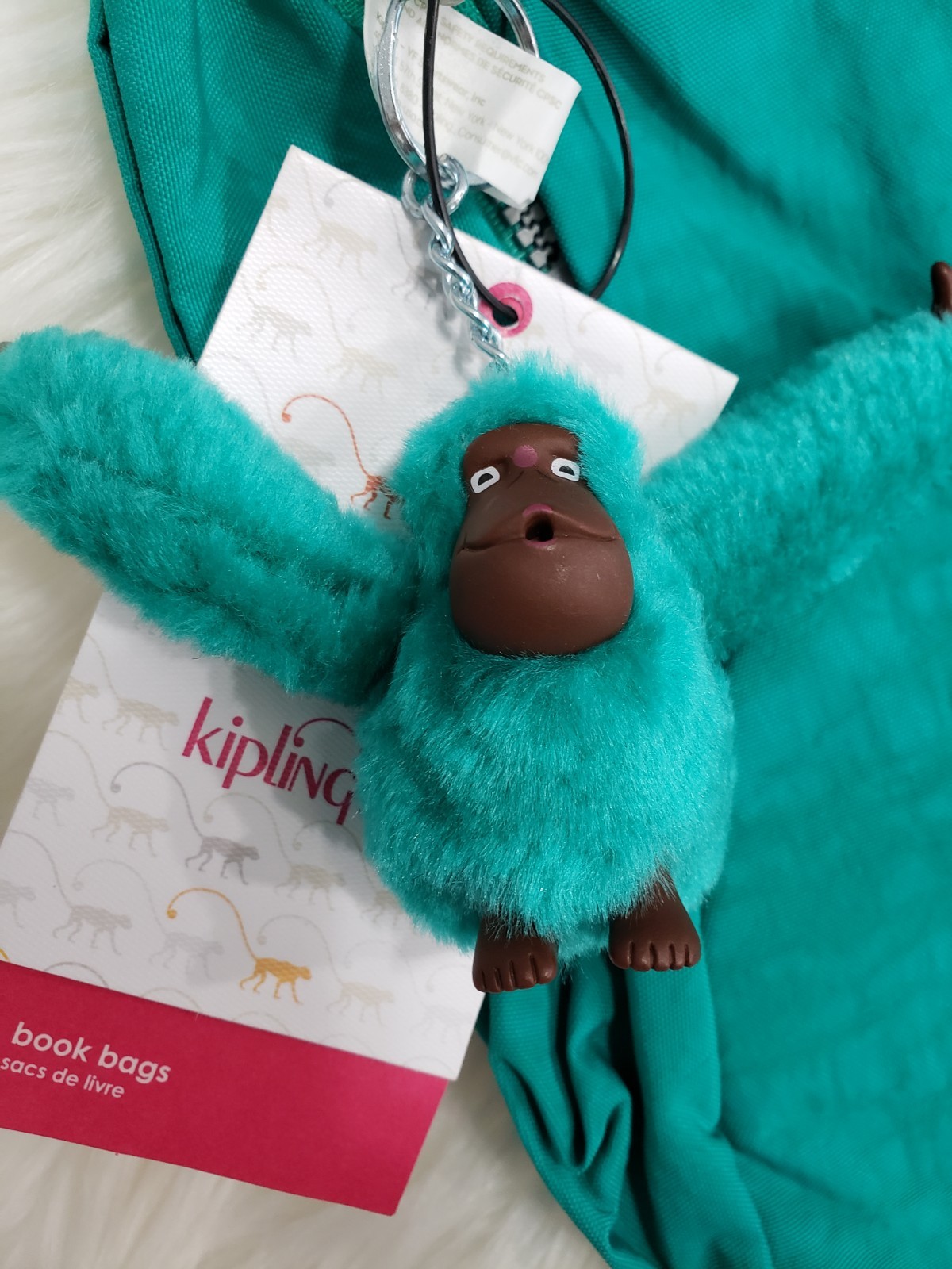 NEW Kipling Backpack Challenger BP3761 Backpack SEA GREEN 14.25 x 10.25 x 8.25″