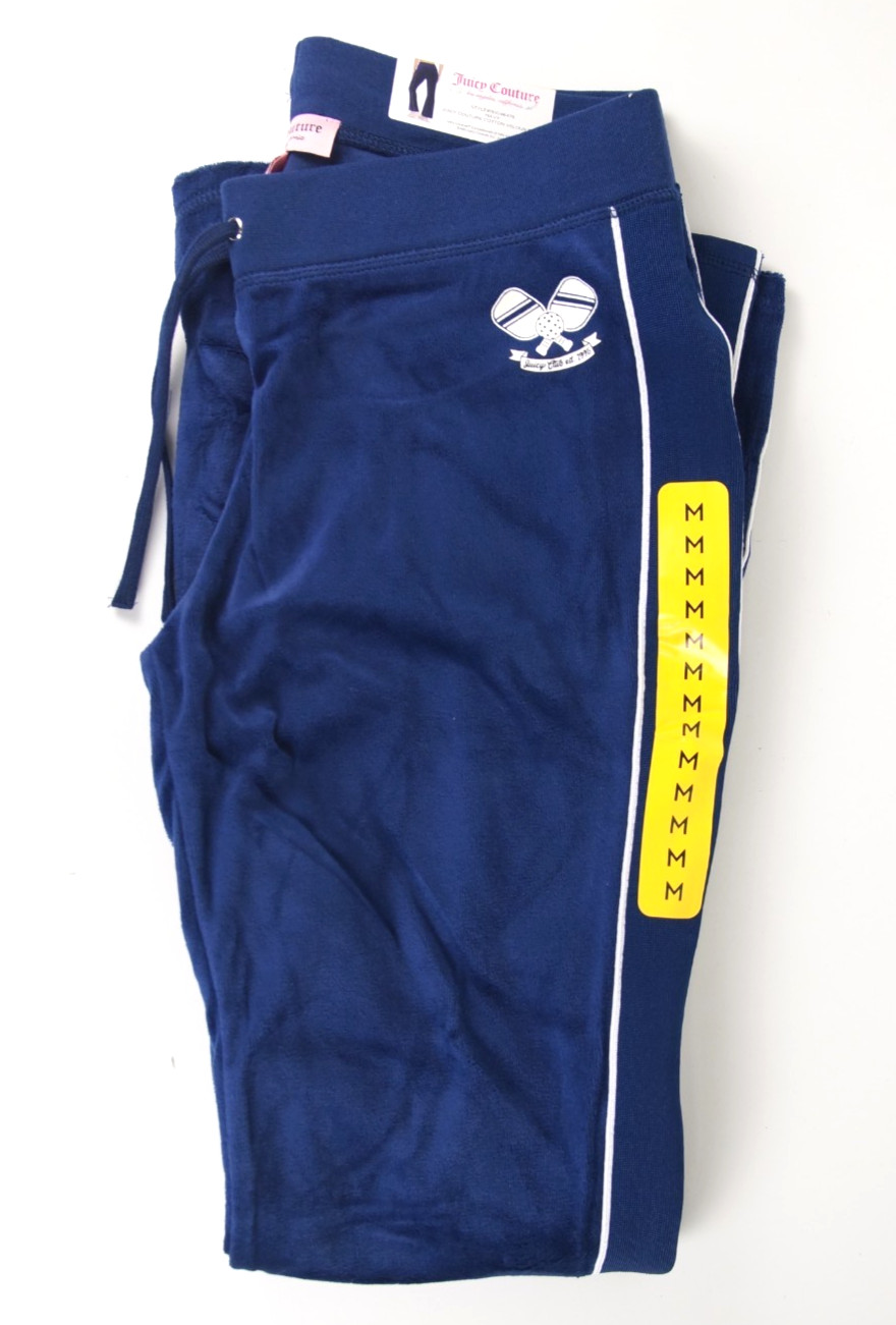 Juicy Couture Navy Velour Pickleball Pant