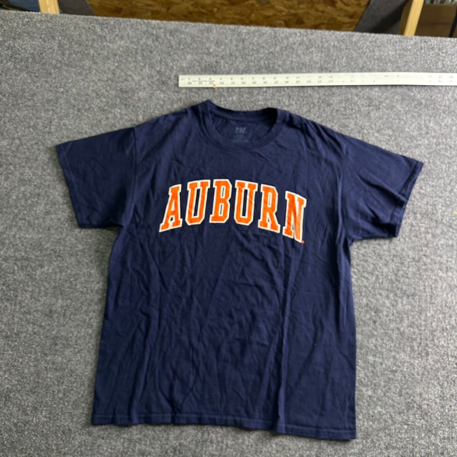 MV Sport T-Shirt Mens Size Large Navy Auburn University NCAA Gameday Cotton