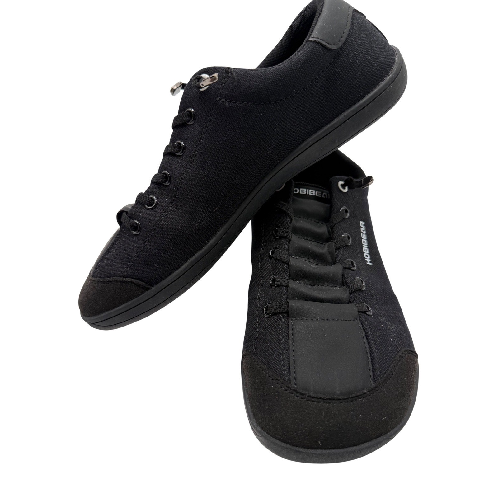 Hobibear Mens Barefoot Shoes Black Minimalist Zero Drop Sneaker GST0071S Size 42