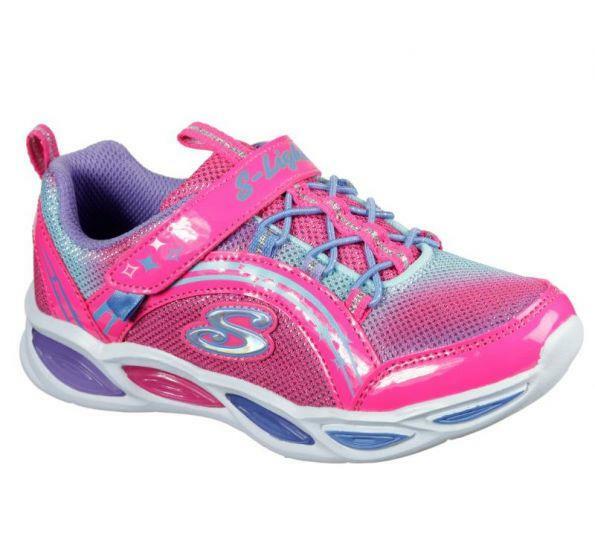 SKECHERS S LIGHTS SHIMMER BEAMS GIRLS SHOES ASSORTED SIZES NEW 20269LS