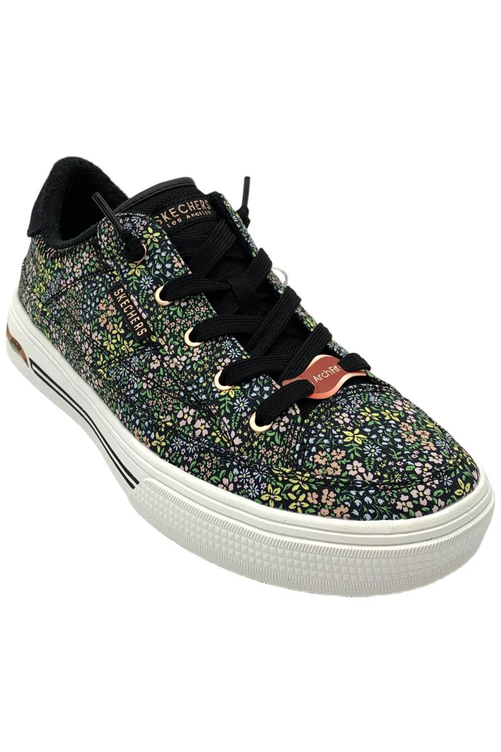 Skechers Women’s Arch Fit Washable Canvas Slip-On Arcade BlackFlrl