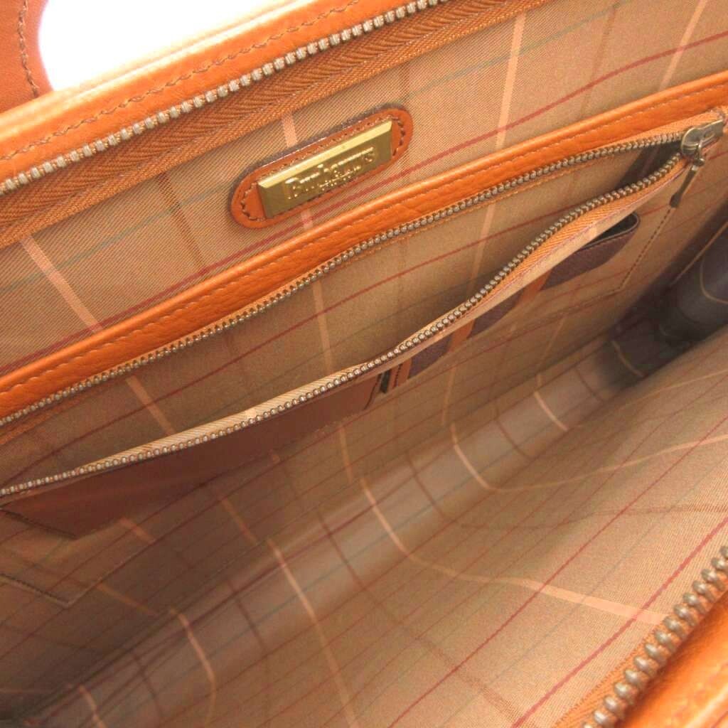 BURBERRYS Briefcase Leather Brown Vintage Authentic From Japan