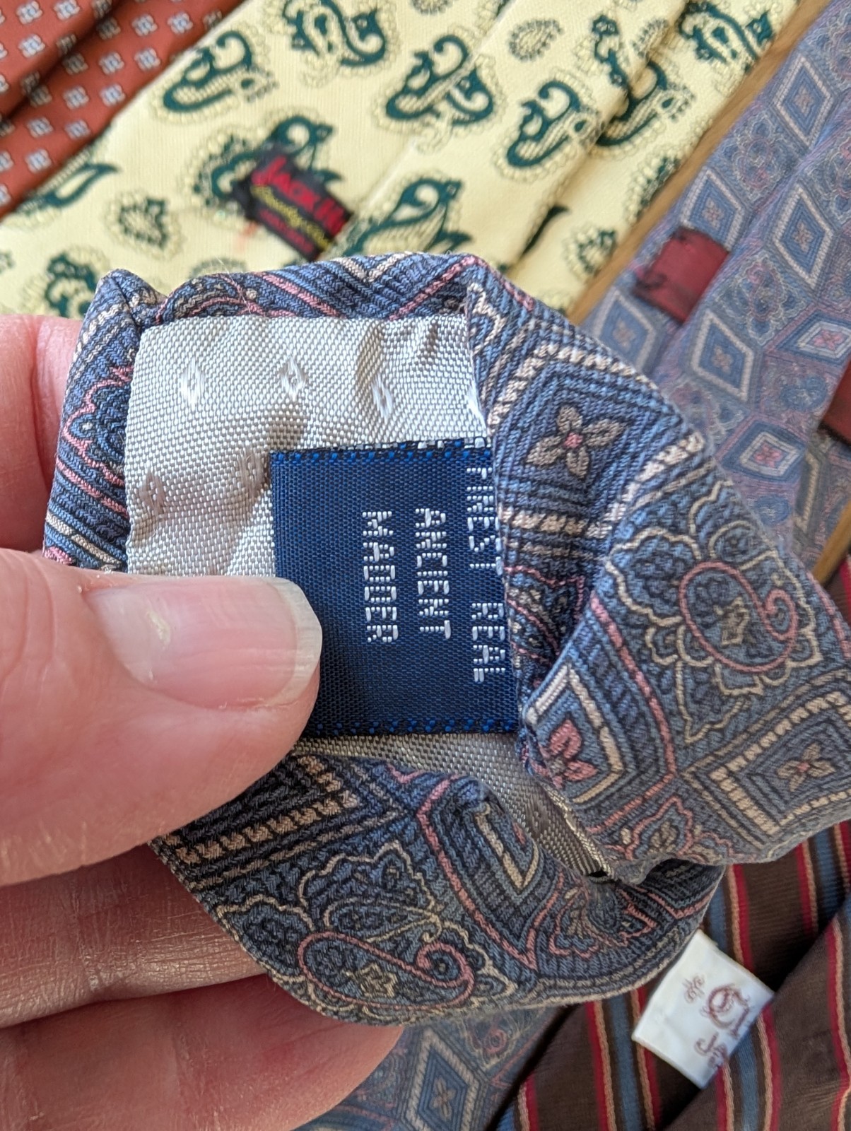 Vtg Jack Henry Country Club Plaza Kansas City Mens Tie Lot Of 11 Geometric Silk