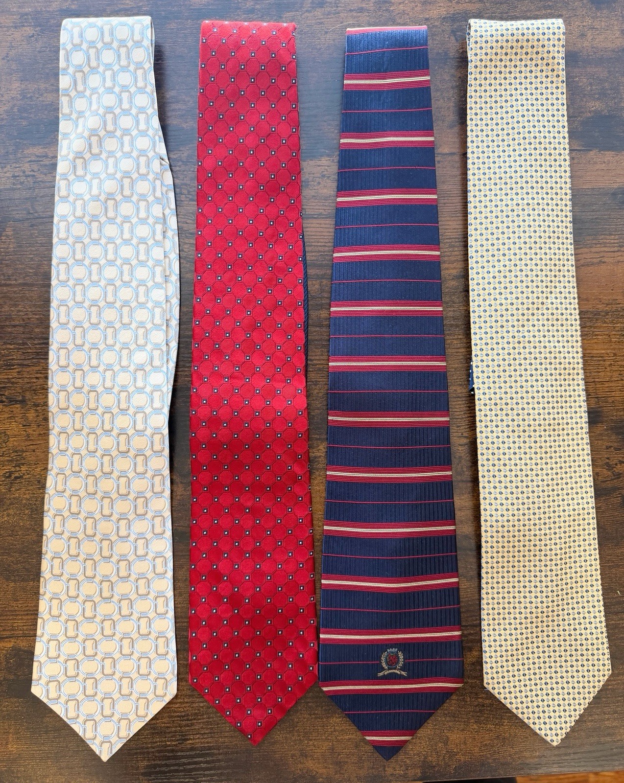 Lot Of 4 Men’s Ties- 3 TOMMY HILFIGER Neck Ties & 1 MICHAEL KORS Tie 4 TOTAL!