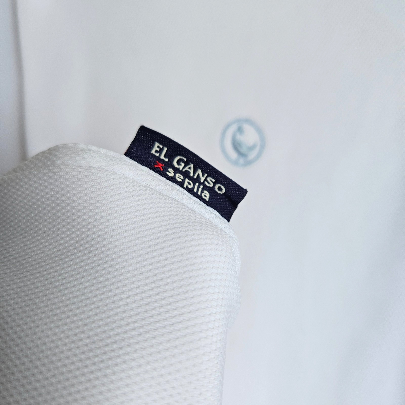El Ganso x Sepiia Tech Shirt White Slim Fit Performance Water Repellent Size M