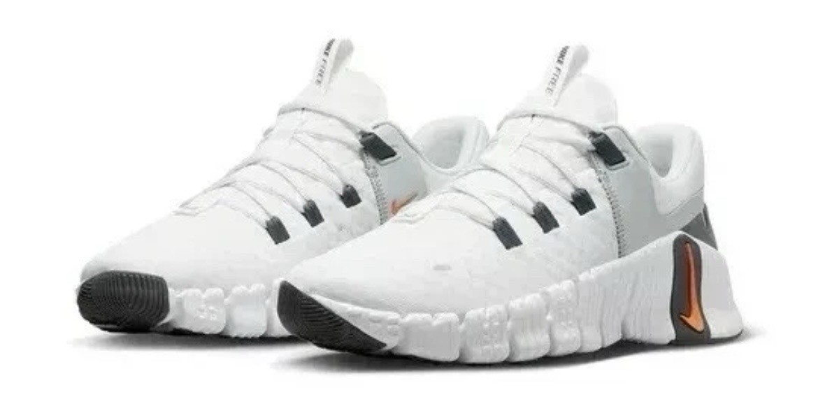 Nike Free Metcon 5 White Bright Mandarin DV3949-101 Men’s Multi Size NEW