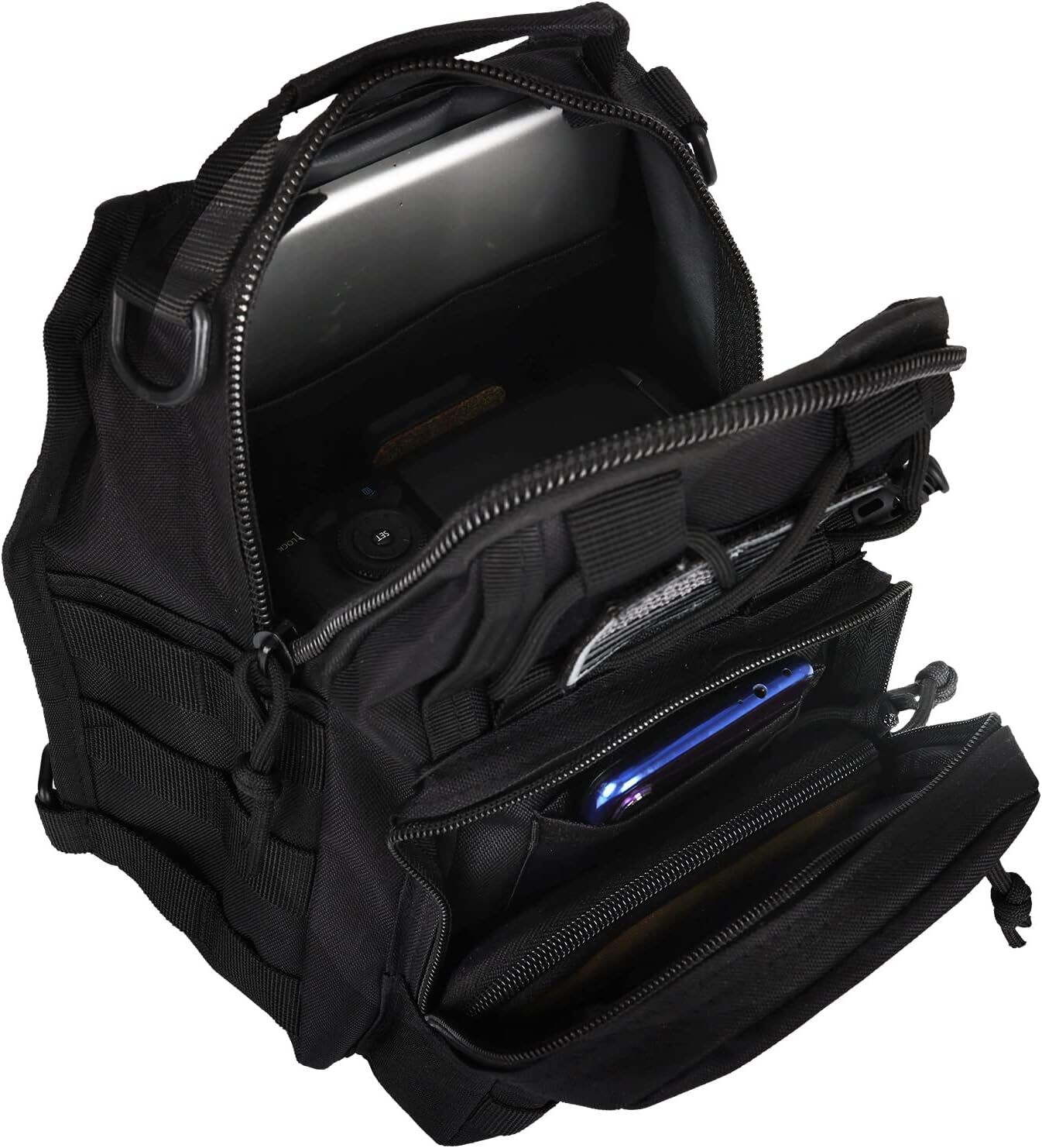 Tactical Sling Shoulder Bag Compact Chest Concealed Carry Gun Bag for Outdoor