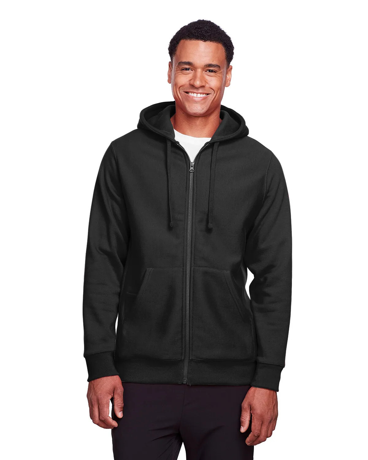 Heavyweight Hoodie Front Zipper 11oz 70/30 Cotton Poly Fleece Fabric Sweatshirt