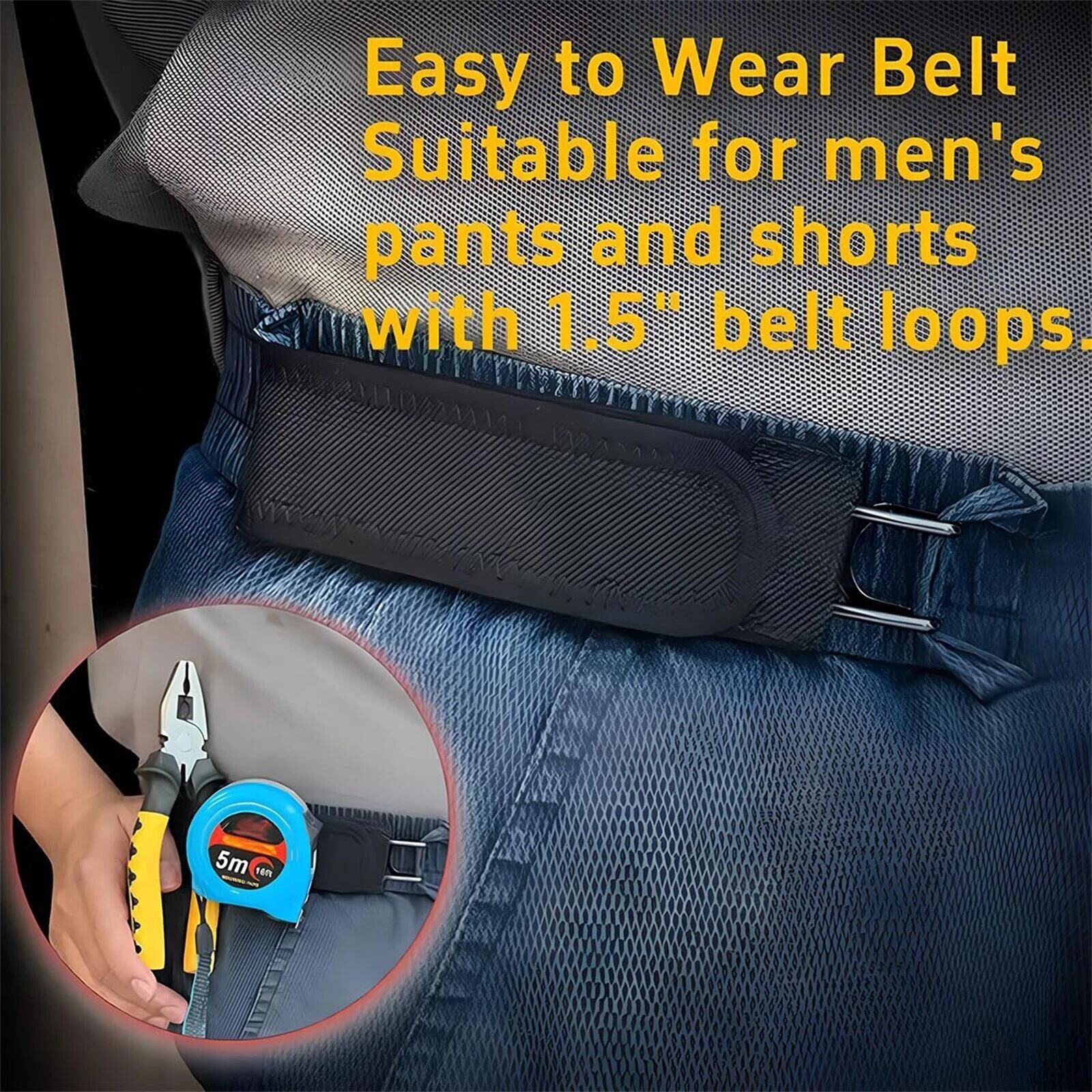 Tactical Metal Hook Elastic Belt Unisex Buckle,Less Invisible Waist Belt Closure
