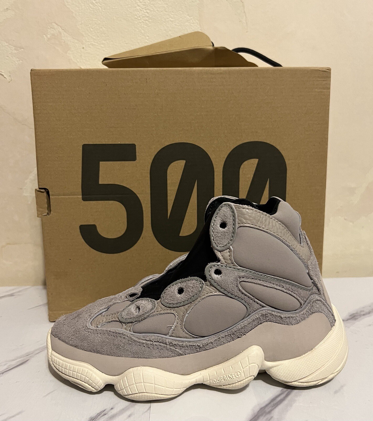 Size 4 – adidas Yeezy 500 High Mist Stone (VNDS) Worn 1 Time Super Clean