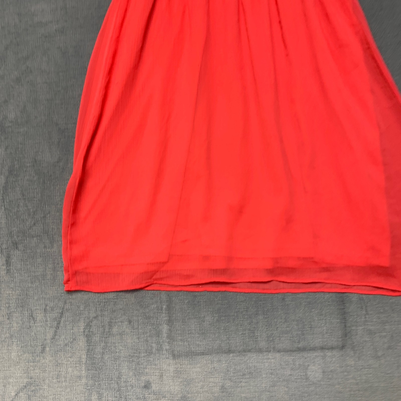 Express A Line Dress Womens Small Red Floral Lace Sleeveless Party Keyhole Back