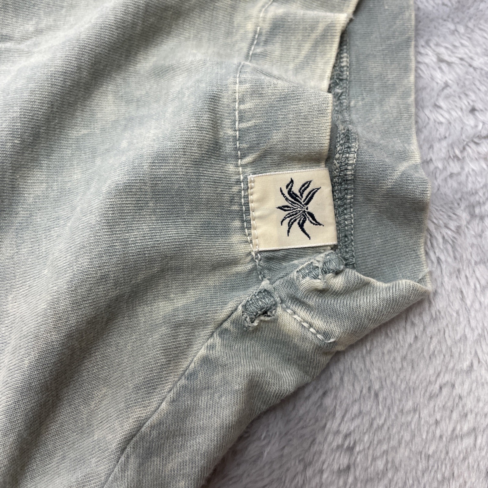 Jake Agave Mens Speedway BSA Tee Sz L Blue Vintage Wash Classic Cut Moto Grunge