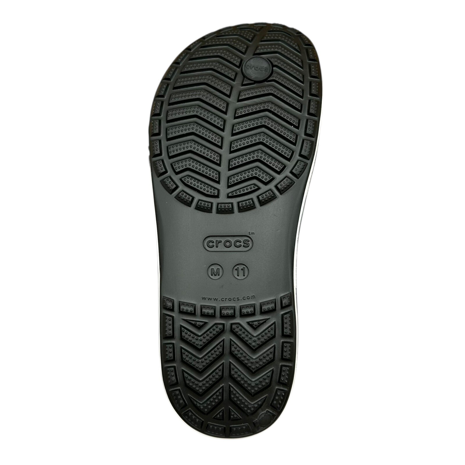 Crocs Mens Bayaband Flip Flop Sandal Size 10-11 Black Water Friendly Lightweight