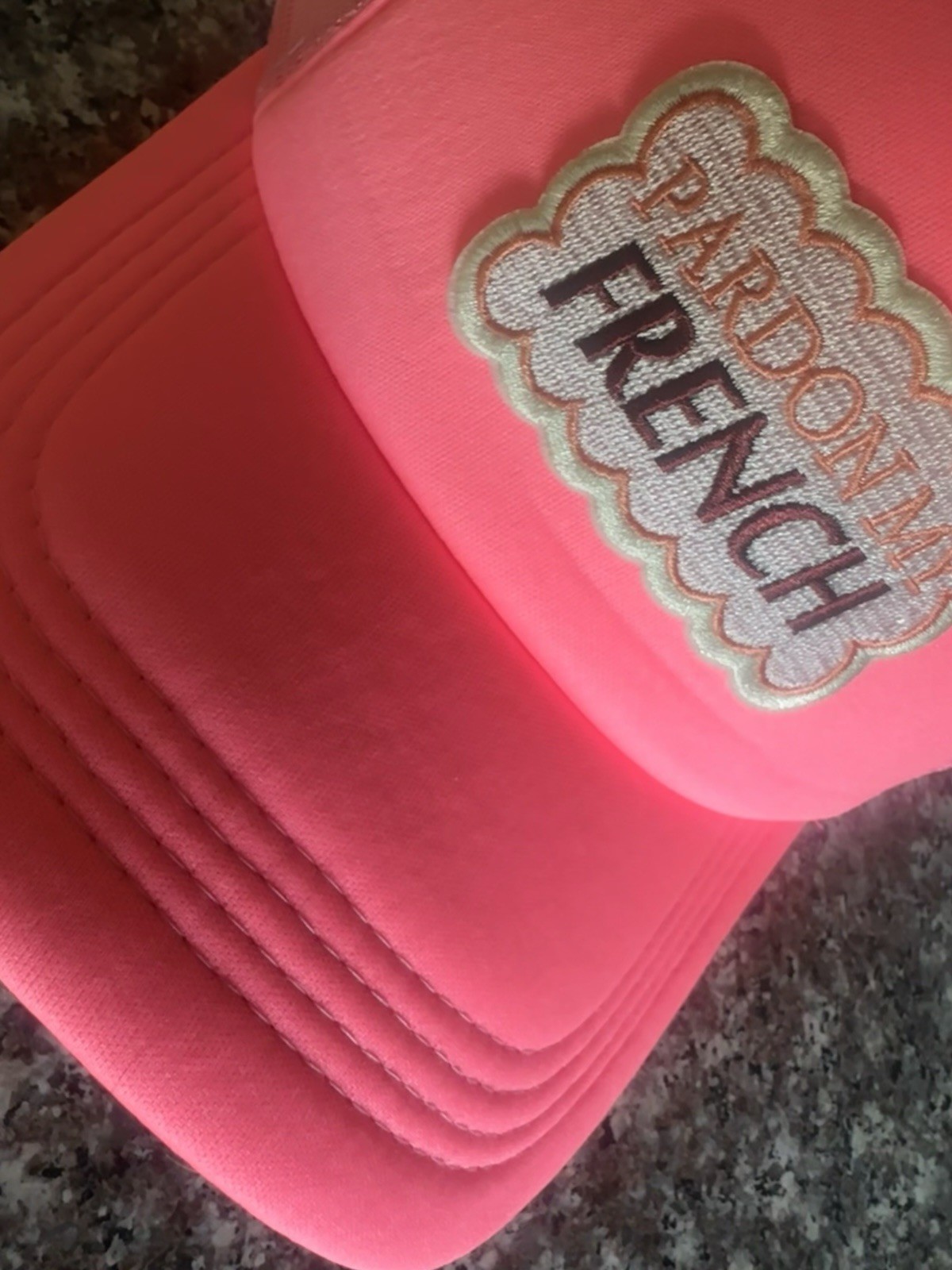 PINK Funny Quote Retro Hat Foam Mesh Baseball Cap Snapback Hats Caps Funny NEW