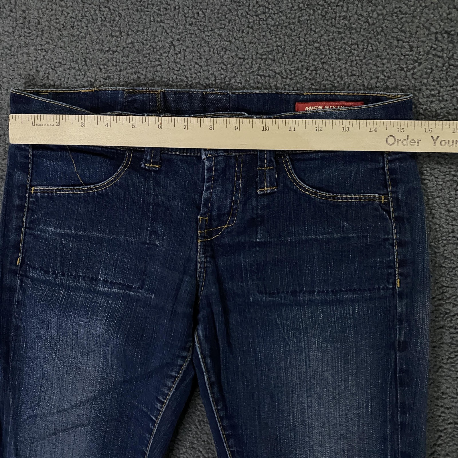 Miss Sixty Jeans Womens 30 Blue Low Rise Bootcut Zuma Denim Stretch Vintage Y2K