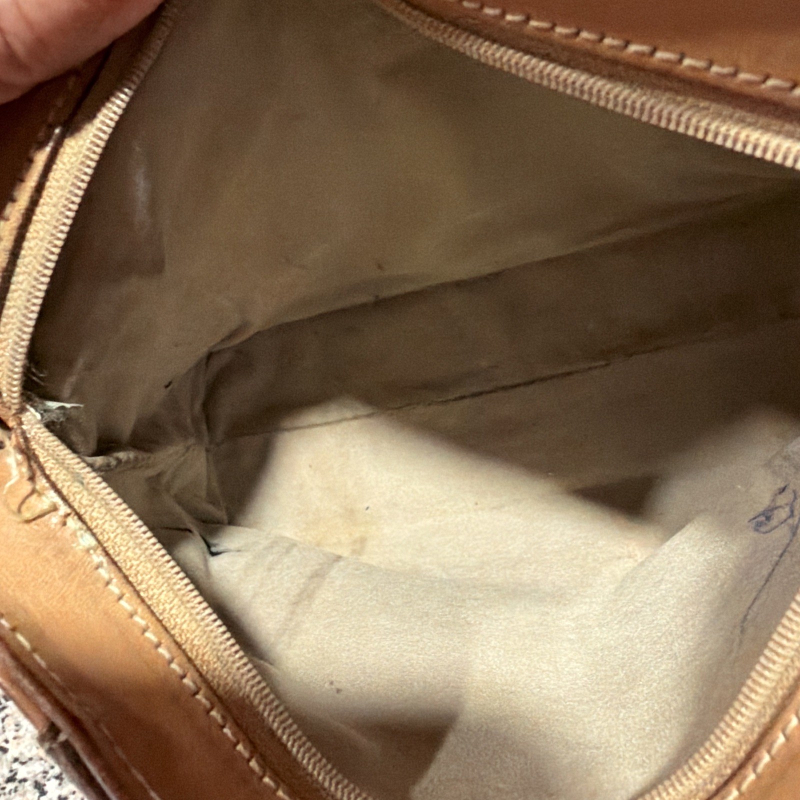 Small Brahmin Crossbody Tan And Brown Oak Leaf