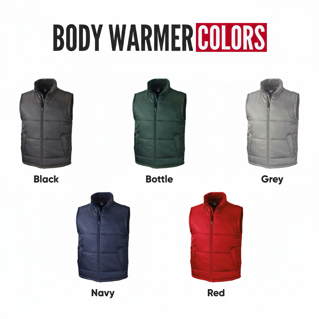 Personalised Bodywarmer | Custom Printed Text & Logo Workwear Core Padded Gilet