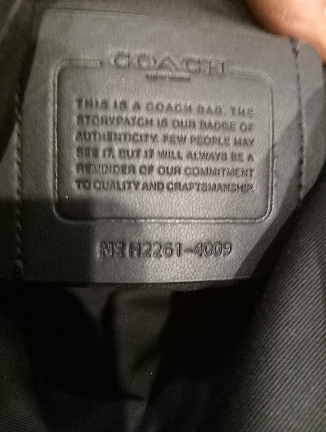 Men’s coach embossed signature leather Houston flight bag Cross body