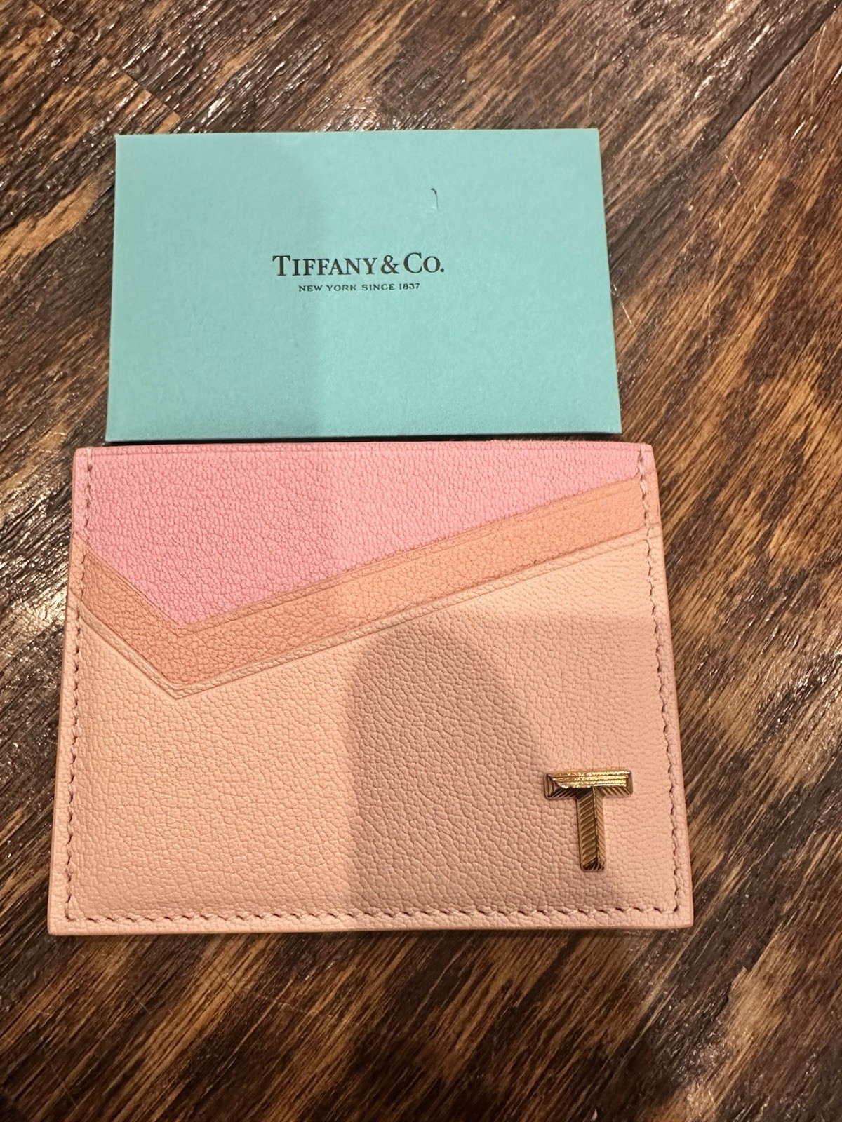 NEW Viral Tiffany & Co Pink Card Holder Wallet