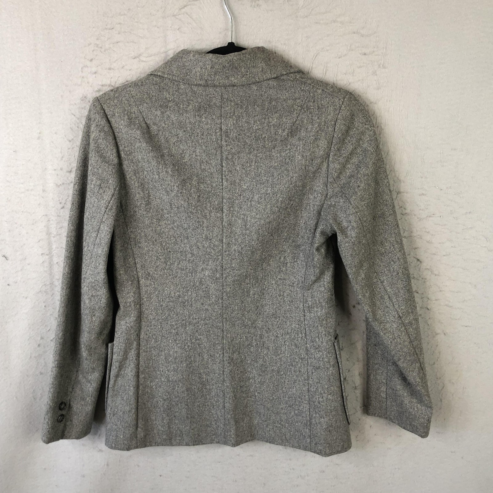 SA Blazer Womens 6 Gray Wool Nylon Old Money Vintage Japan Career Professional