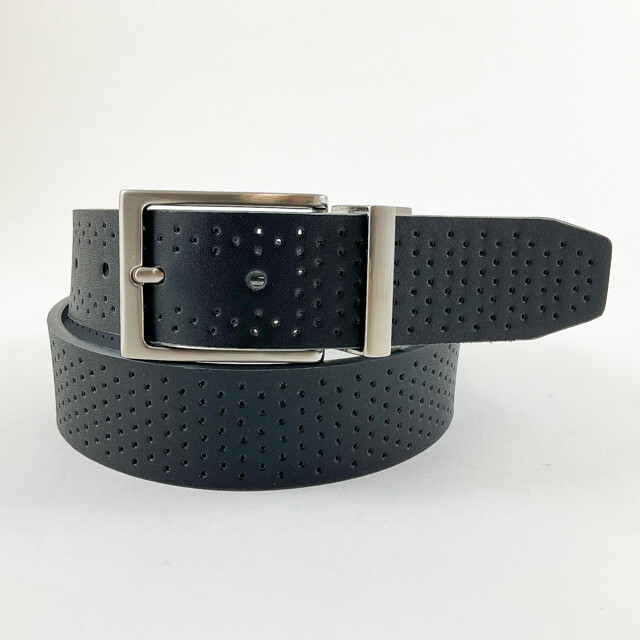 NIKE GOLF MEN’S PERFORATED REVERSIBLE BELT SIZE: 38 (FITS W36) GREY/BLACK 20187