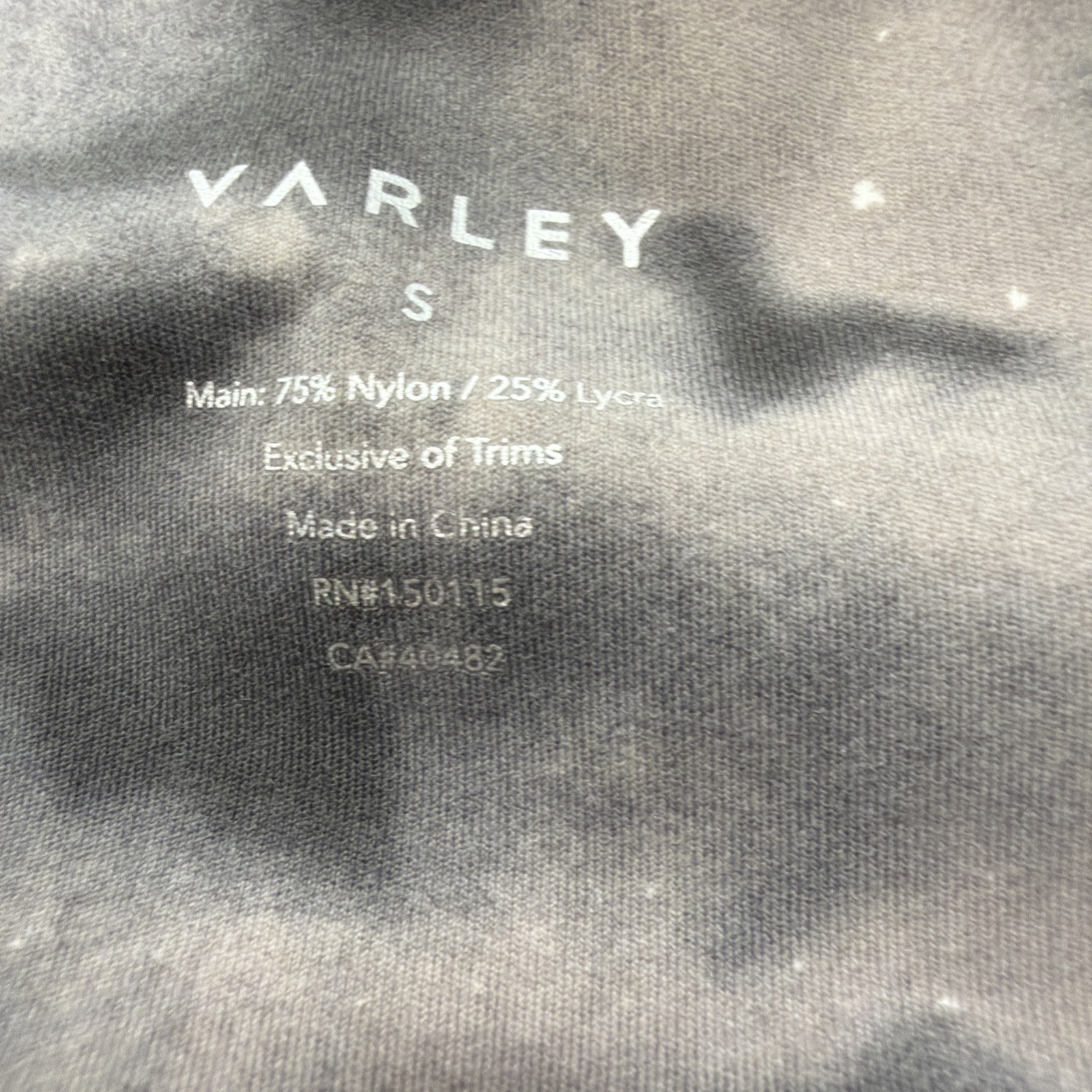 Varley Century Black White Print Athletic Active Leggings Pants Womens Small L30