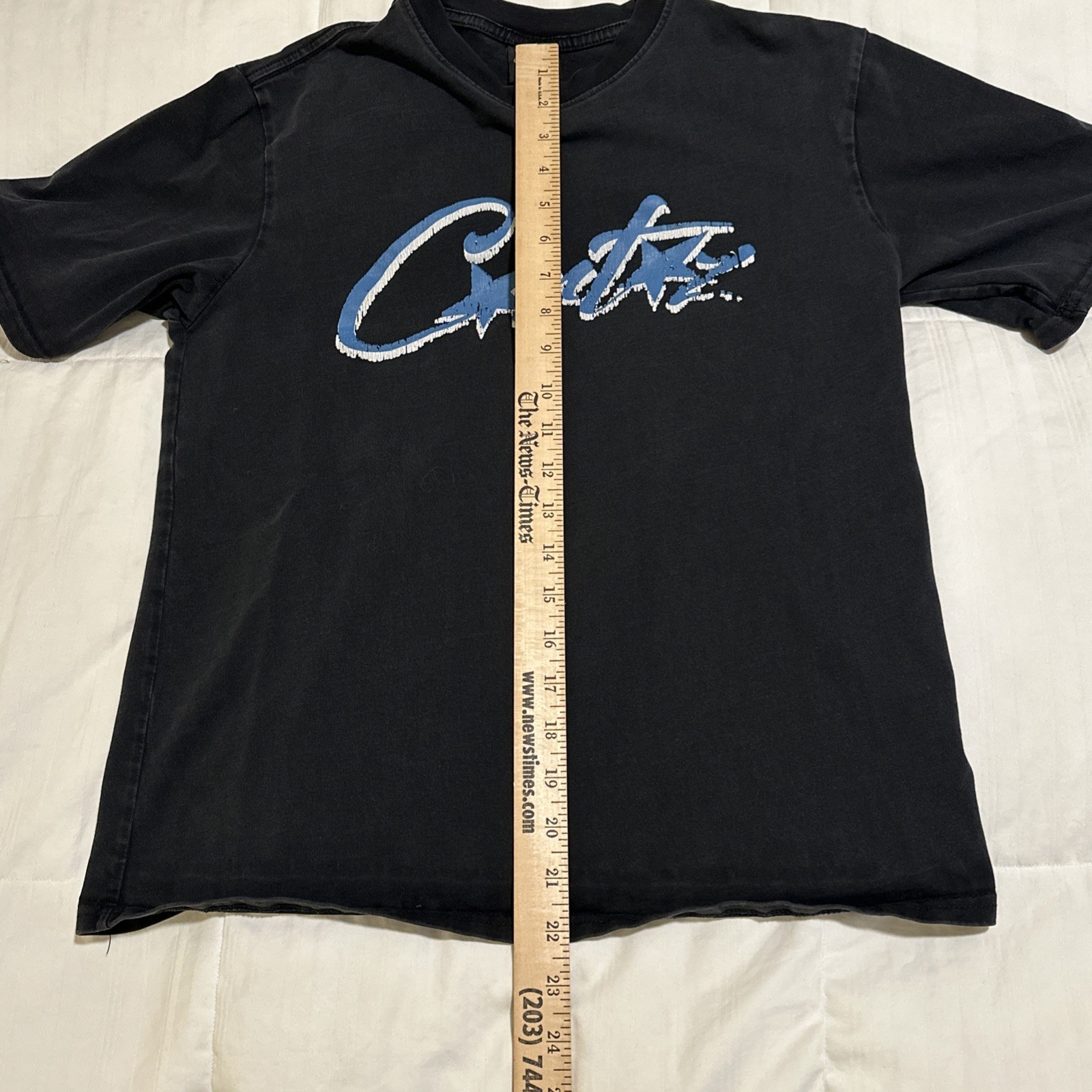 Corteiz Allstarz Logo Tee Black Men’s Small S Graphic T-Shirt Streetwear Y2K