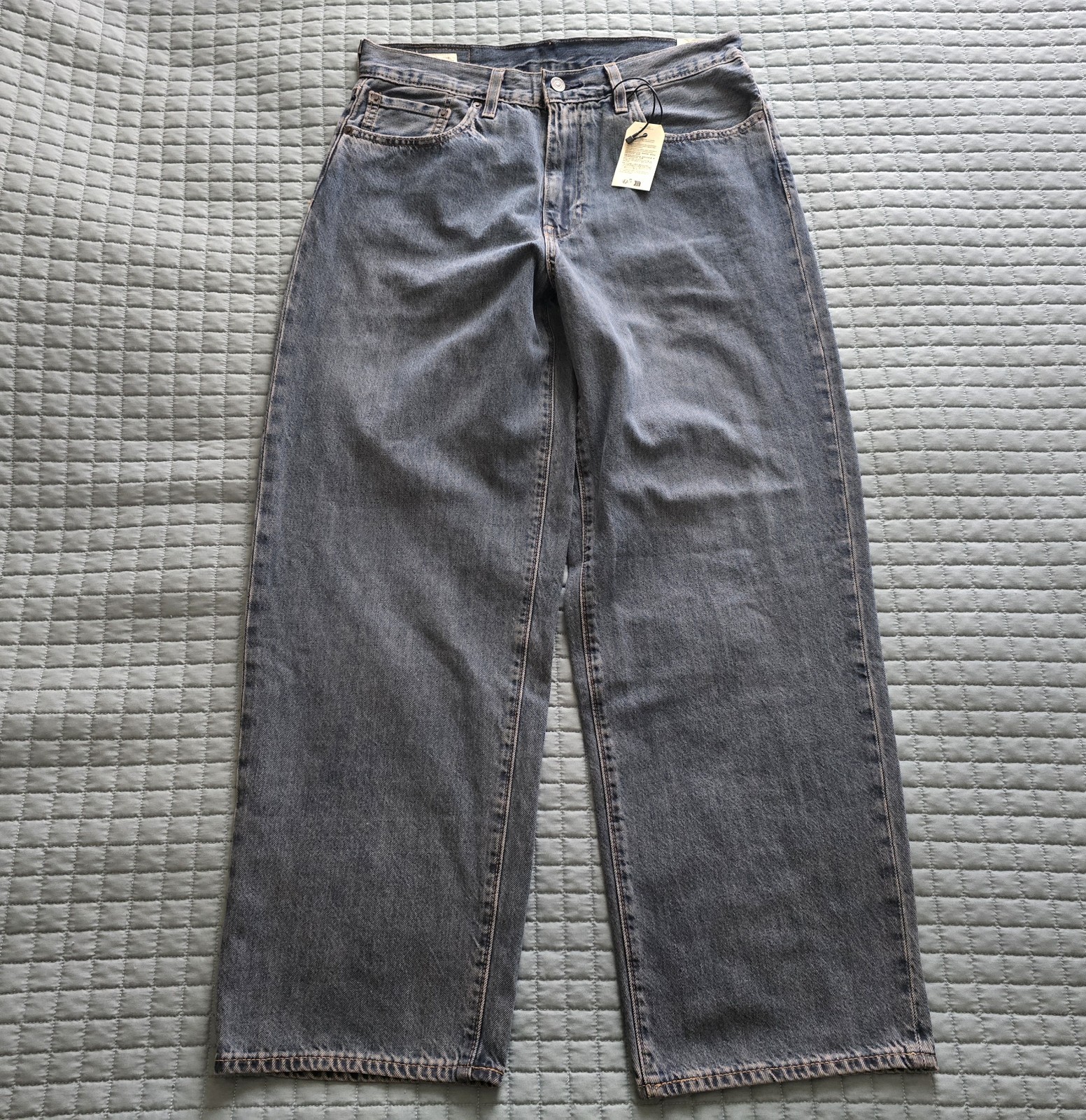 NWT Levi’s Premium 578 Baggy Denim Jeans Mens 32×32 Blue Cotton Wide Leg Pants