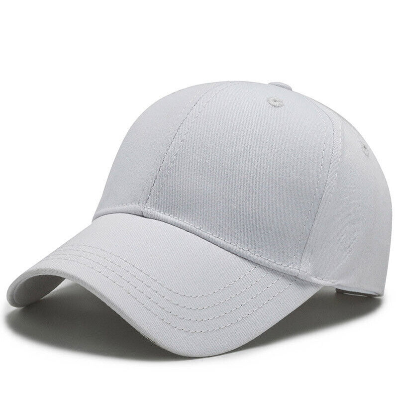 Plain Cotton Polo Style Blank Baseball Cap Solid Washed PC Adjustable Ball Hat