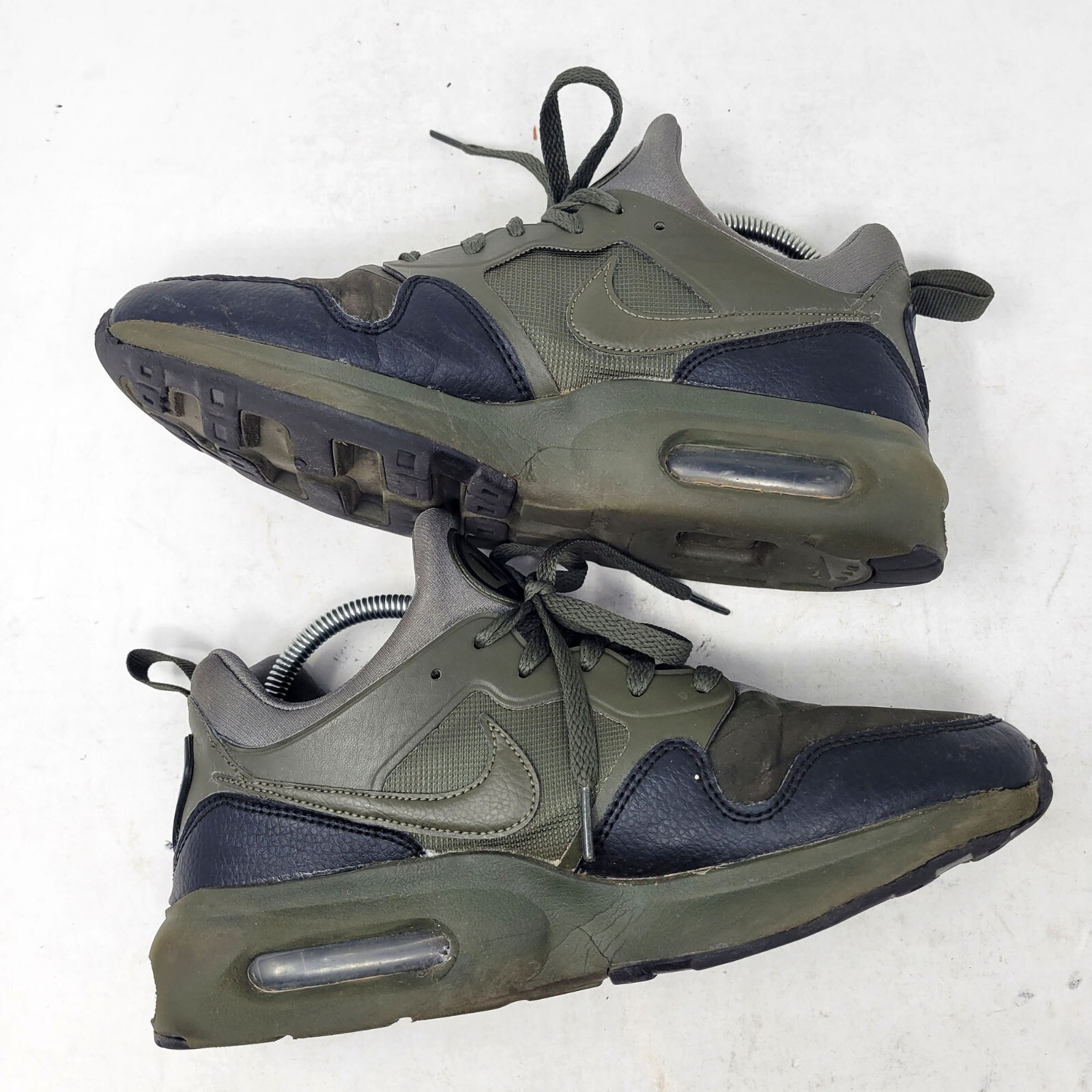 Nike Air Max Prime SL Cargo Khaki Olive Green 876069-302 sz 8 Army Black Running