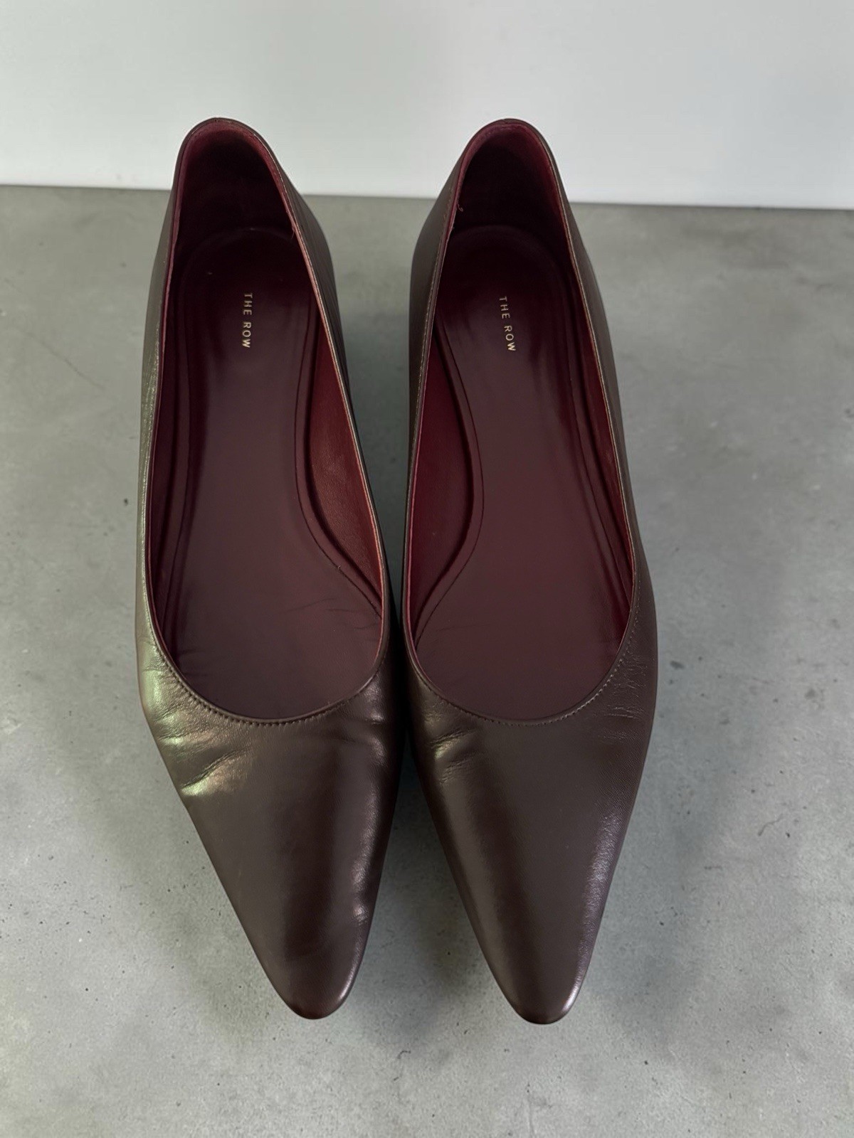 The Row Claudette Leather Ballet Flats