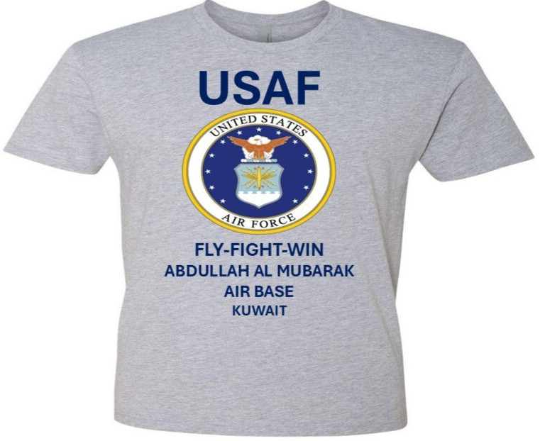 AL DHAFRA AIR BASE* UNITED ARAB EMIRATES*SHIRT W/EMBLEM*USAF OFFICIALLY LICENSED