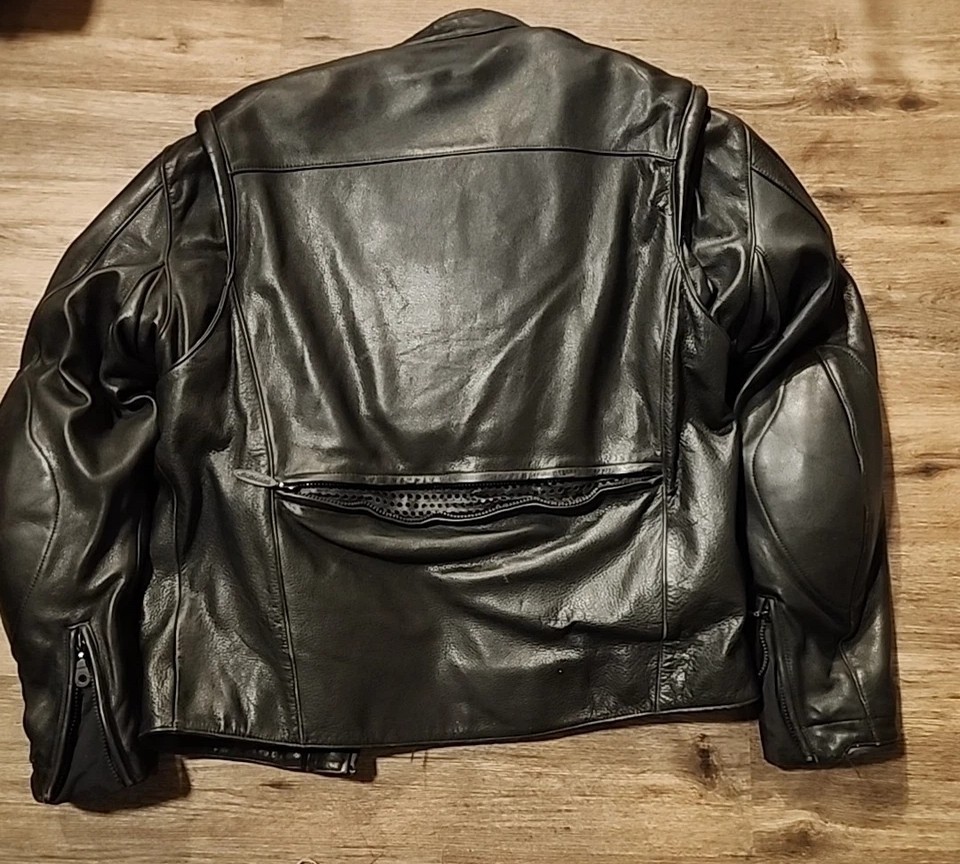 Harley Davidson LARGE FXRG Leather Touring Jacket w FS Liner & Armor 98508-93VM