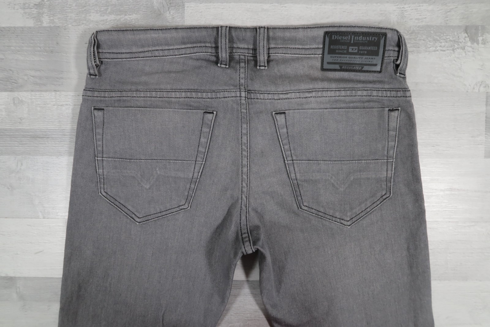 Diesel Jeans THOMMER-X Mens Stretch Slim Skinny Grey Jeans W33 L32 Wash R839N