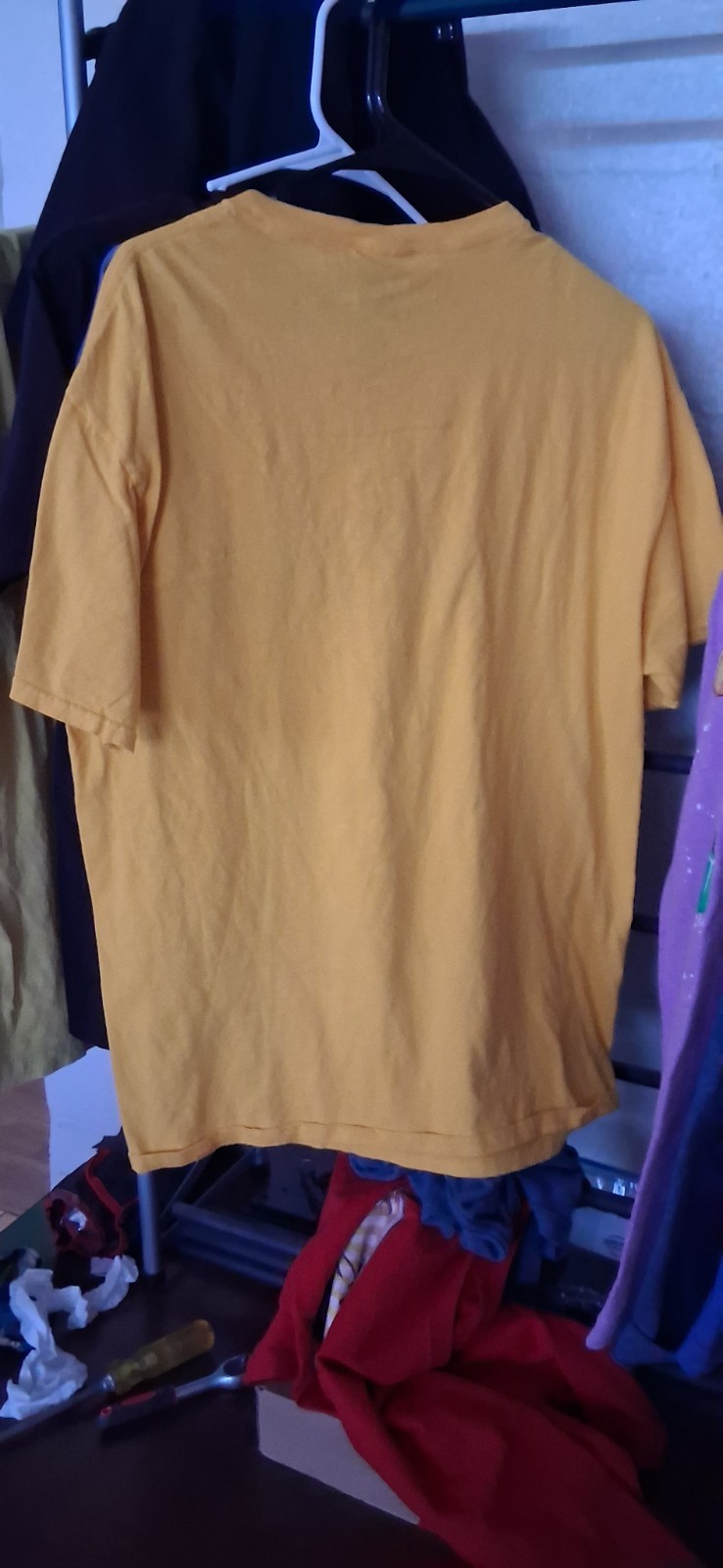 Kodak Gold Ultra 400 Yellow Graphic Logo Print Crew Neck Tee Shirt Men L