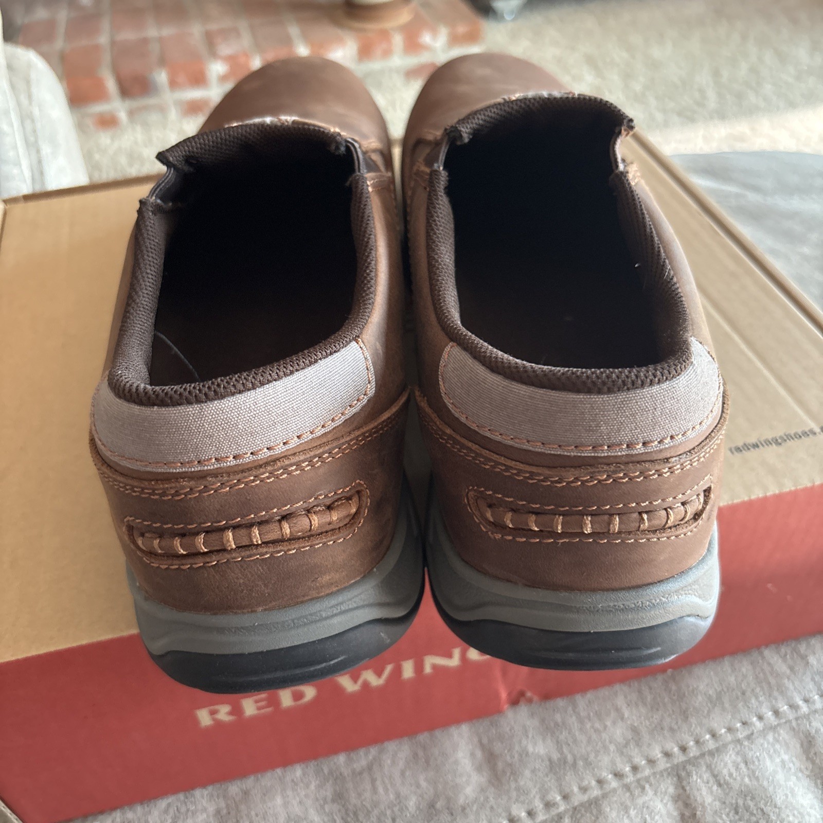 New Red Wing Men’s Size 14 D Non Metallic Hard Toe Toe ESD Slip-on work shoes