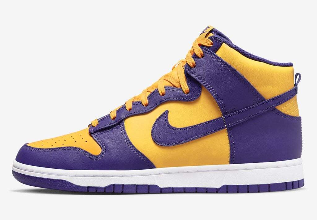 Nike Dunk High Retro Lakers DD1399-500 Yellow Purple Men’s US4-14 NEW