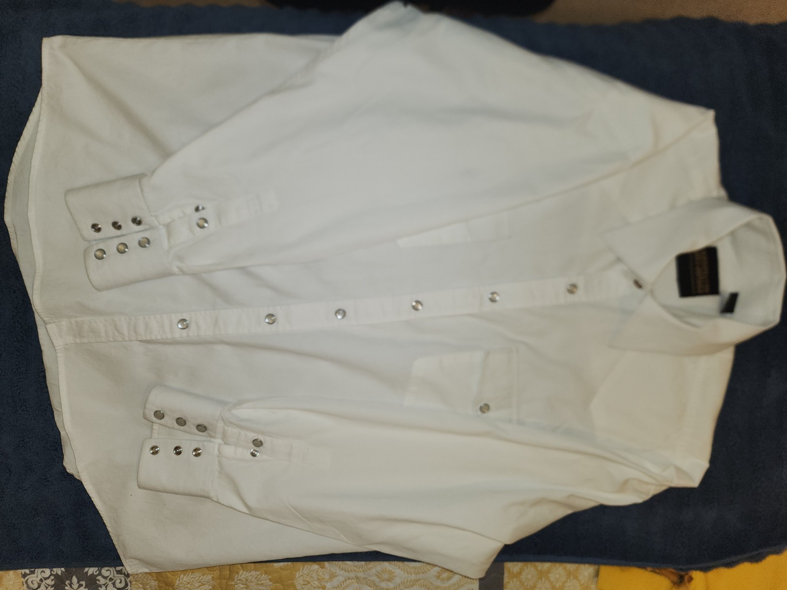 Drysdales North Southeast Western White Men Dress Shirt Size XL Long Sleeve