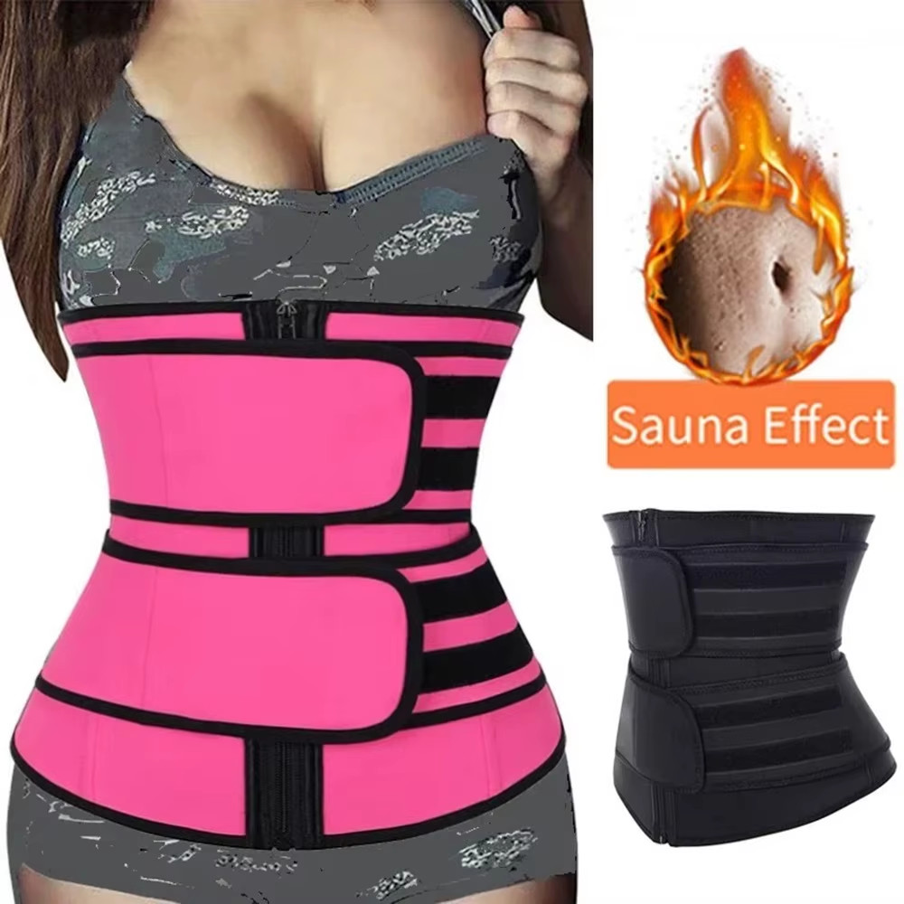 1Pc Waist Trainer Slimming Body Shaper Fitness Belt Weight Loss Fat Burning Spor