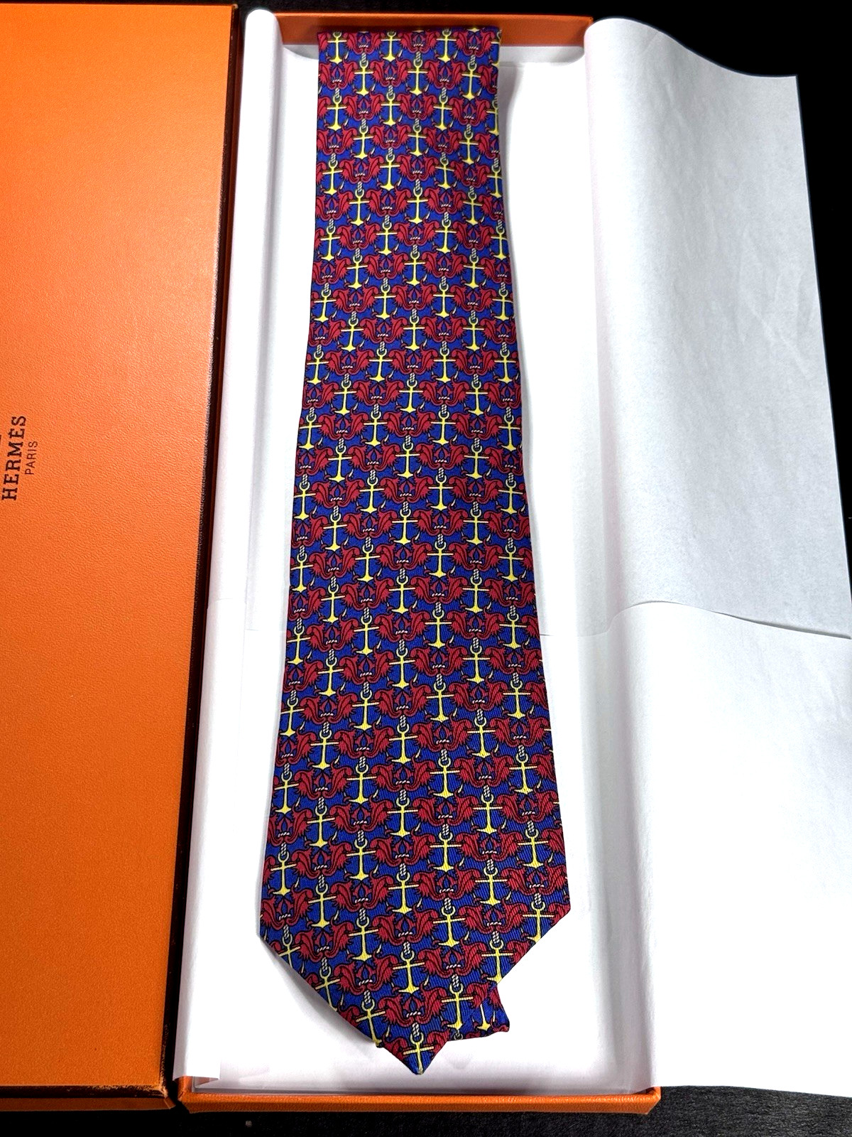 HERMÈS For The R. N. L. I. Special Limited Edition Tie NIB