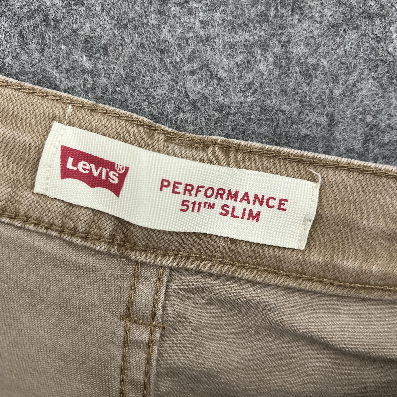 Levis 511 Slim Jeans Youth 18 Reg 29×29 Beige Tapered Performance Stretch Denim