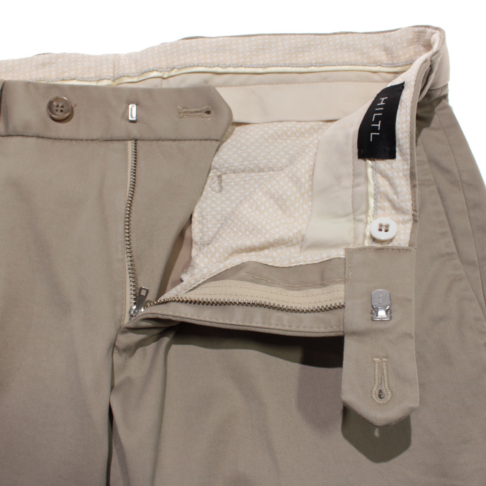 Hiltl NWD Chinos / Casual Pants Size 48 (32 US) Tourist in Beige Cotton Blend