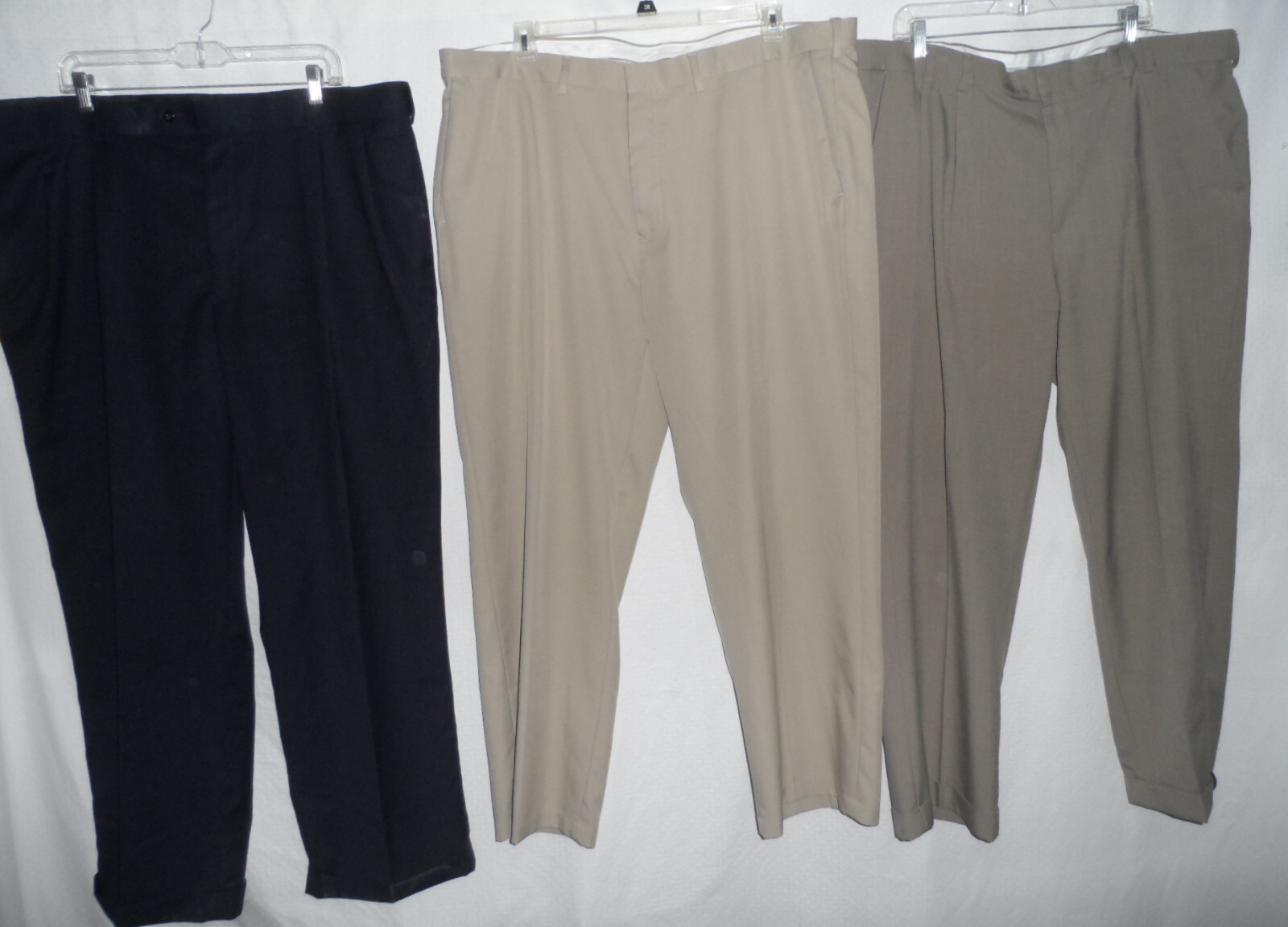 44×29 Khaki Beige Taupe Comfort Expandable Stretched Elastic Waist Men Pants