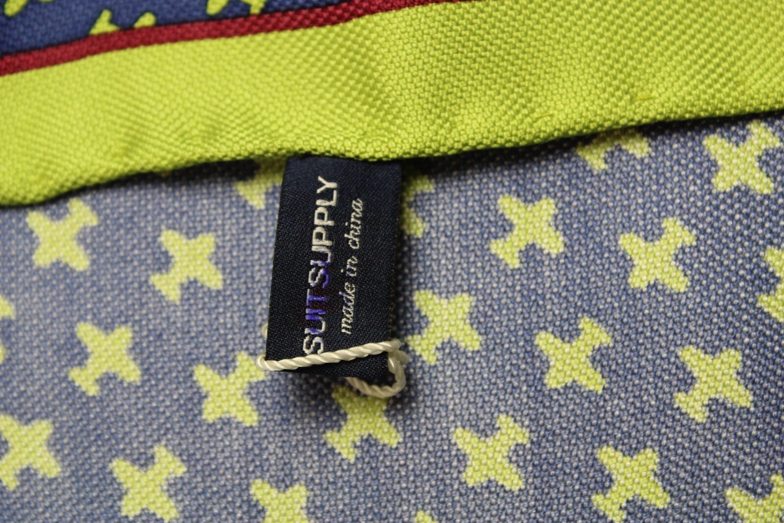 SUITSUPPLY Handkerchief Mens One Size Pure Silk Airplane Graphic Pocket Square