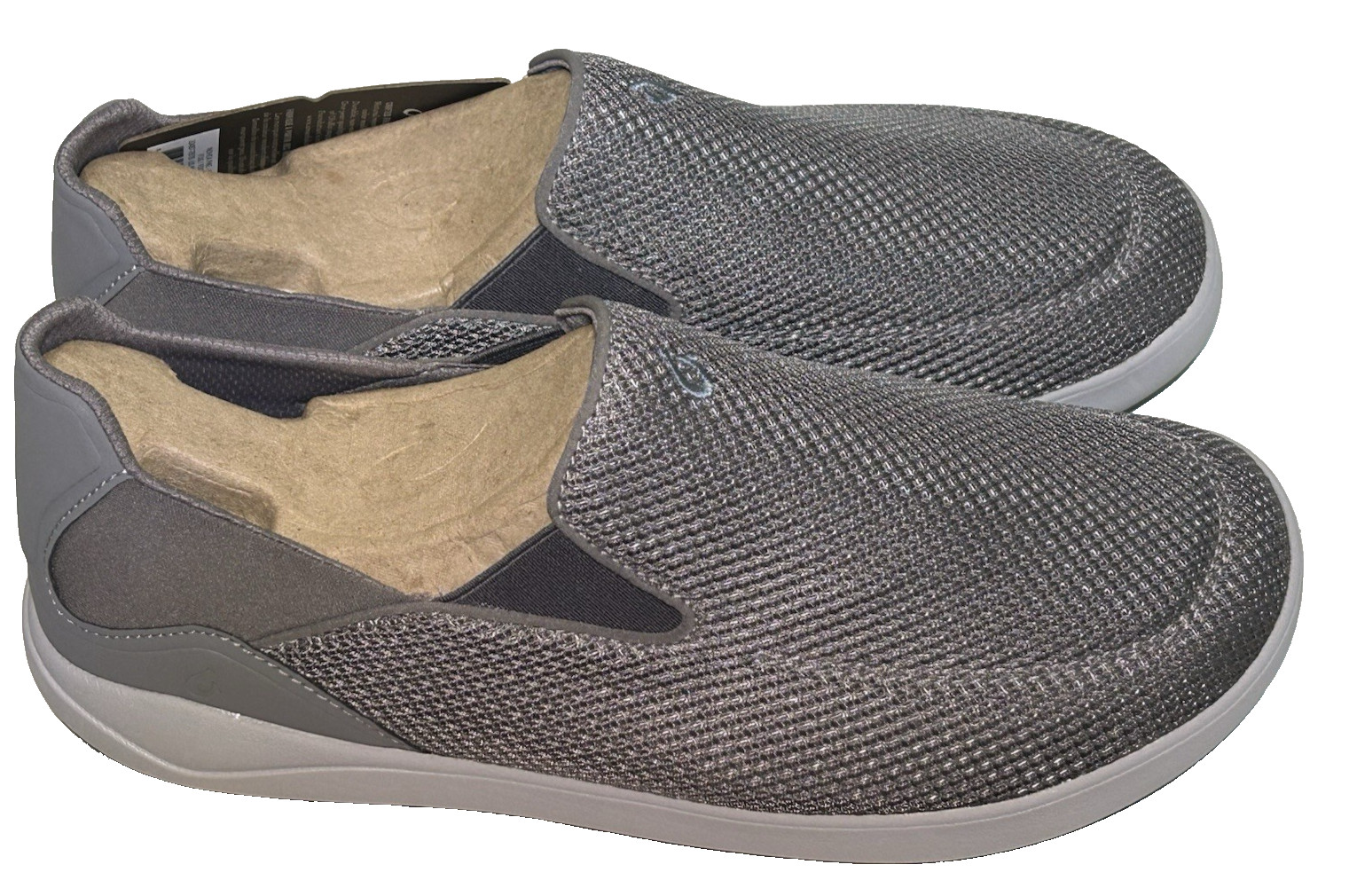 OLUKAI Nohea Pae Mens Size 10.5 Slip On Loafer Sneakers Fog Breathable Comfort