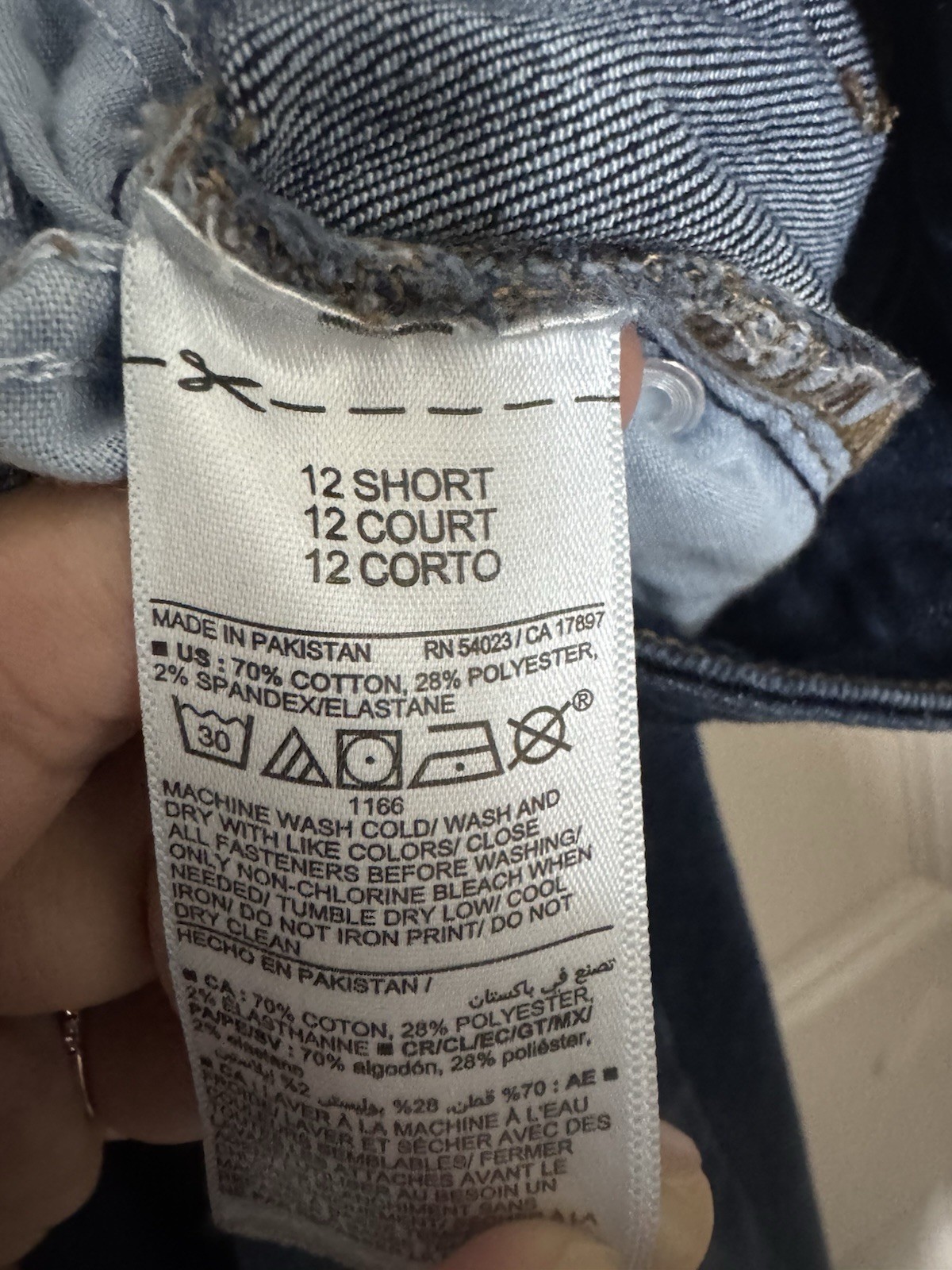 Old Navy Mid Rise Skinny Jeans Blue Dark Wash Stretch 5Pocket Women’s 12 Short